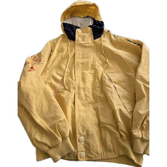 Vintage Men Nautica Challenge Sailing Gear J-Class Jacket Small Tuck Away Hoodie - Picture 1 of 16